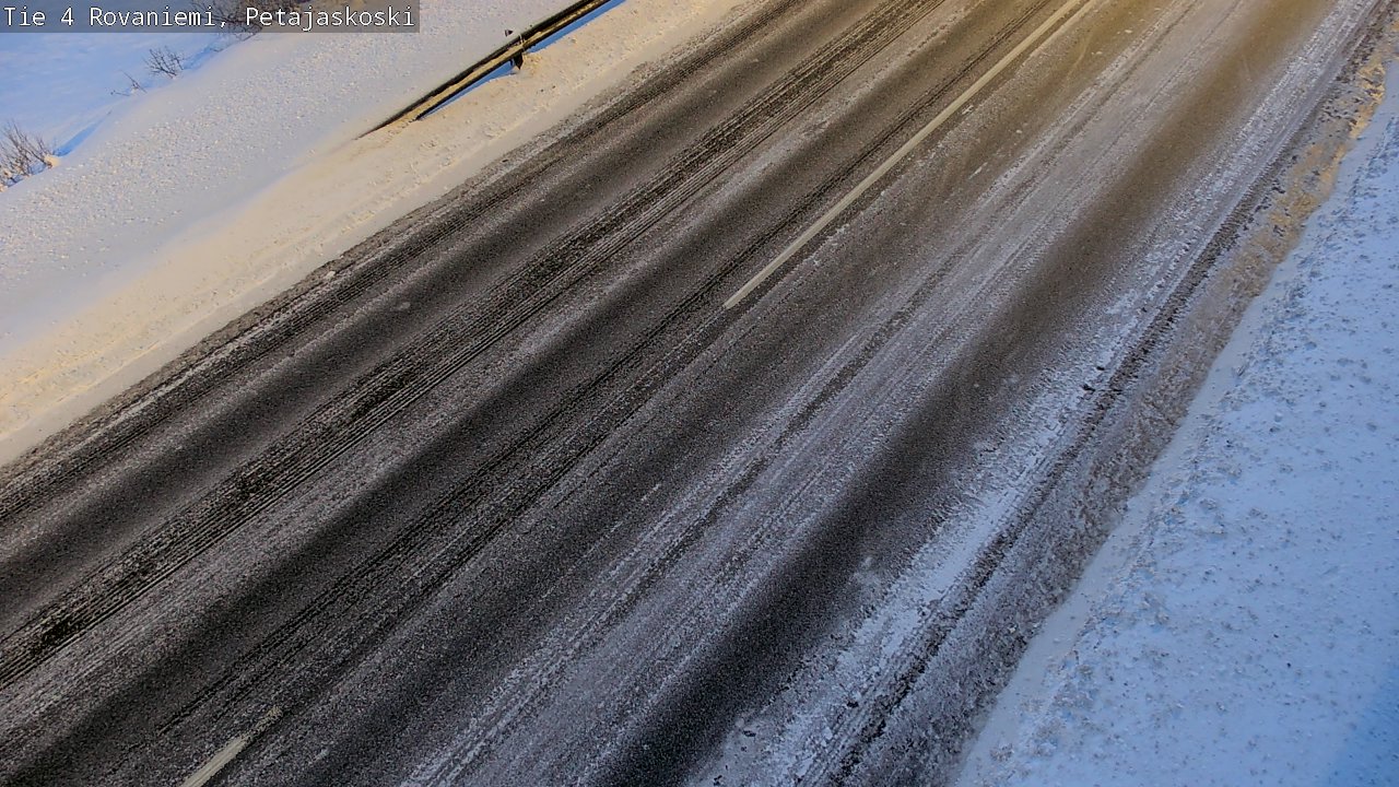 Weather Camera Image Väg 4 Rovaniemi, Petäjäskoski, Rovaniemi, Lappi
