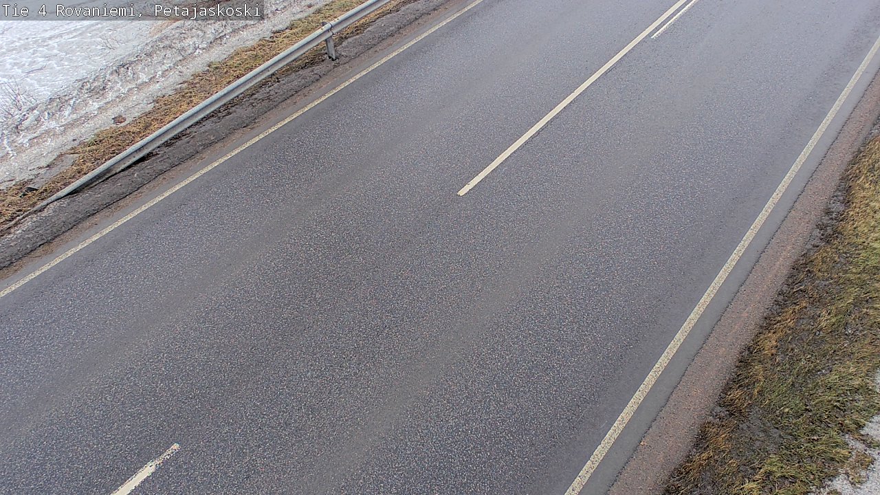 Weather Camera Image Väg 4 Rovaniemi, Petäjäskoski, Rovaniemi, Lappi