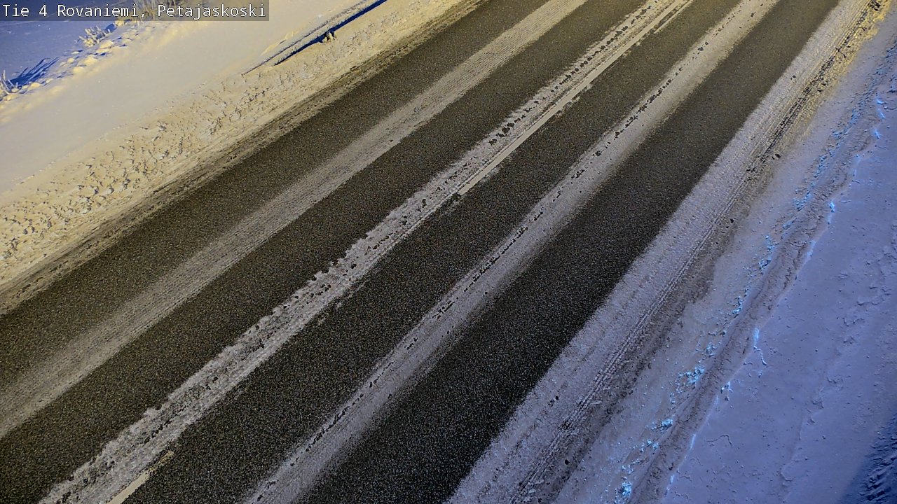 Weather Camera Image Road 4 Rovaniemi, Petäjäskoski, Rovaniemi, Lappi