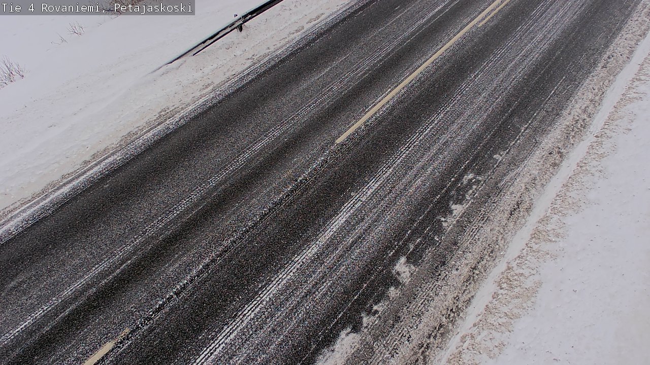 Weather Camera Image Väg 4 Rovaniemi, Petäjäskoski, Rovaniemi, Lappi