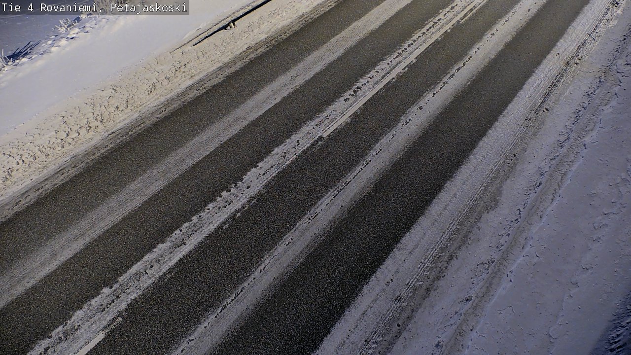 Weather Camera Image Väg 4 Rovaniemi, Petäjäskoski, Rovaniemi, Lappi