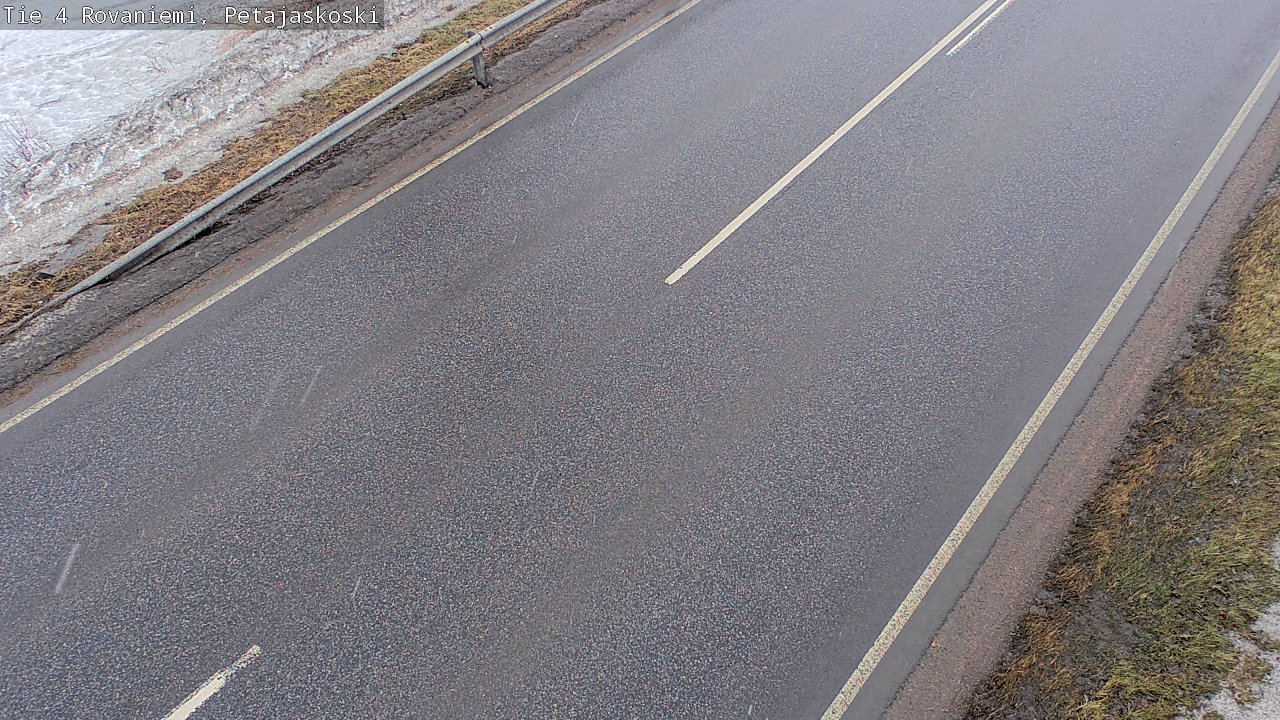 Weather Camera Image Väg 4 Rovaniemi, Petäjäskoski, Rovaniemi, Lappi