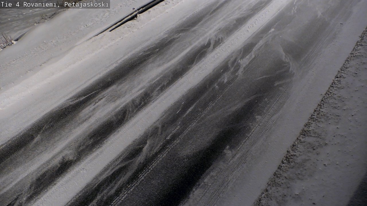 Weather Camera Image Väg 4 Rovaniemi, Petäjäskoski, Rovaniemi, Lappi