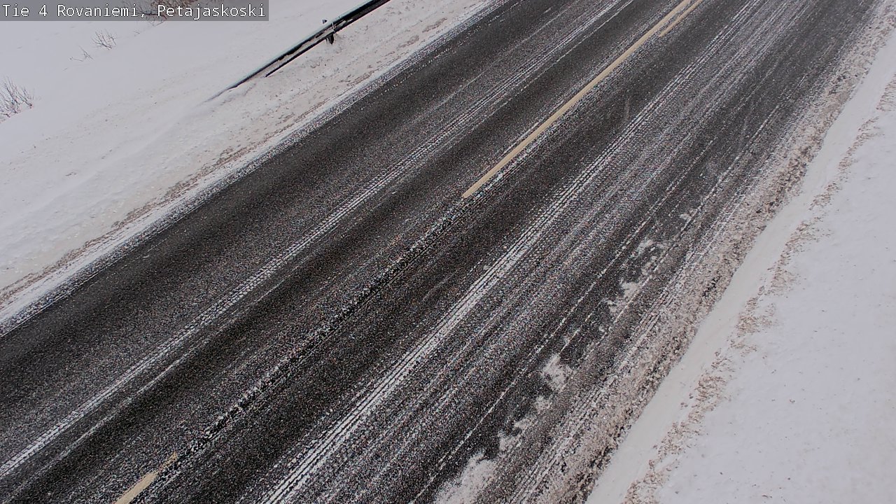 Weather Camera Image Väg 4 Rovaniemi, Petäjäskoski, Rovaniemi, Lappi