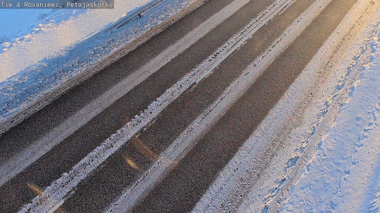 Weather Camera Image Road 4 Rovaniemi, Petäjäskoski, Rovaniemi, Lappi
