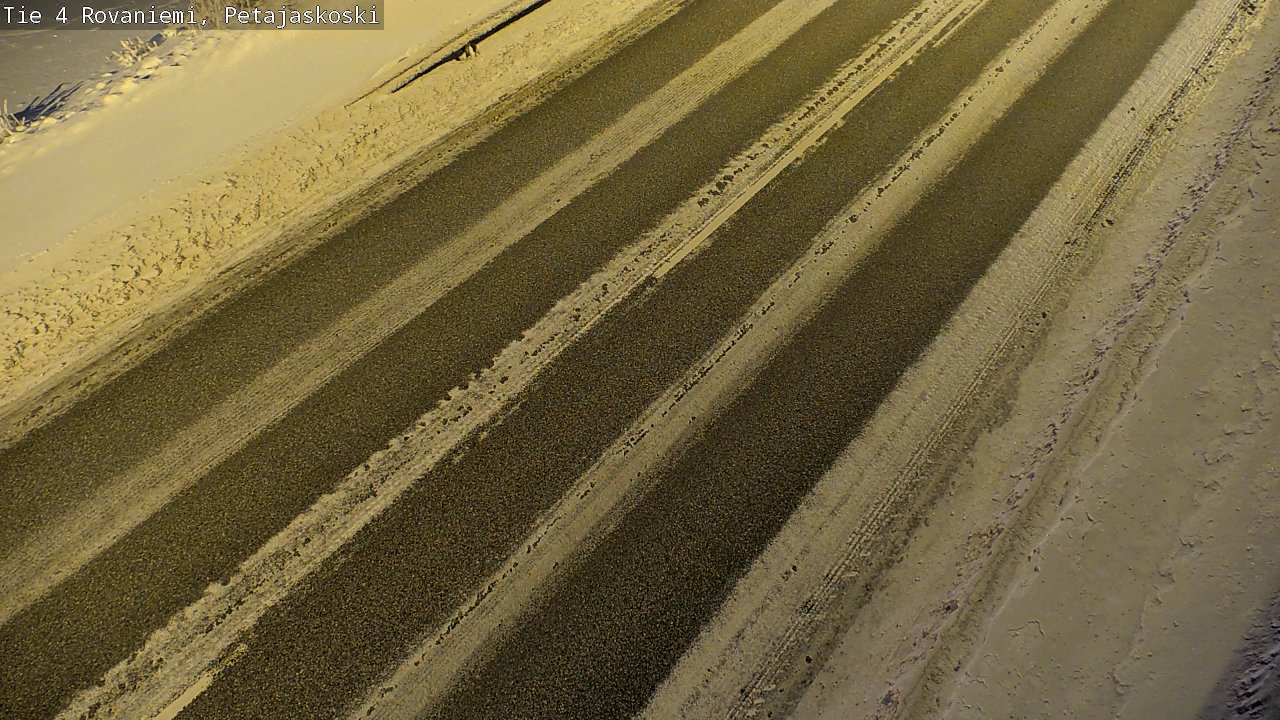Weather Camera Image Road 4 Rovaniemi, Petäjäskoski, Rovaniemi, Lappi