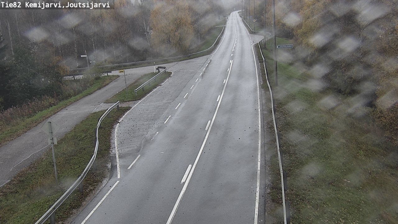 Weather Camera Image Road 82 Kemijärvi, Joutsijärvi, Kemijärvi, Lappi
