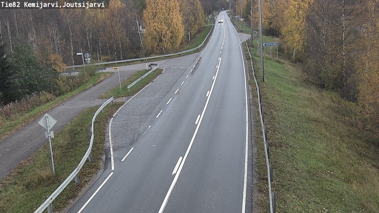 Weather Camera Image Road 82 Kemijärvi, Joutsijärvi, Kemijärvi, Lappi