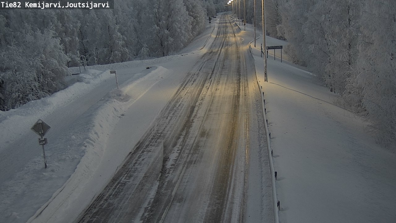 Kelikamerat Kuva Tie 82 Kemijärvi, Joutsijärvi, Kemijärvi, Lappi