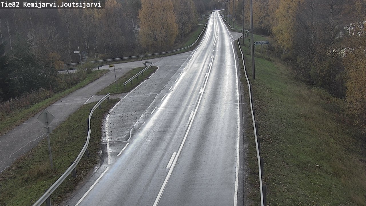 Weather Camera Image Road 82 Kemijärvi, Joutsijärvi, Kemijärvi, Lappi