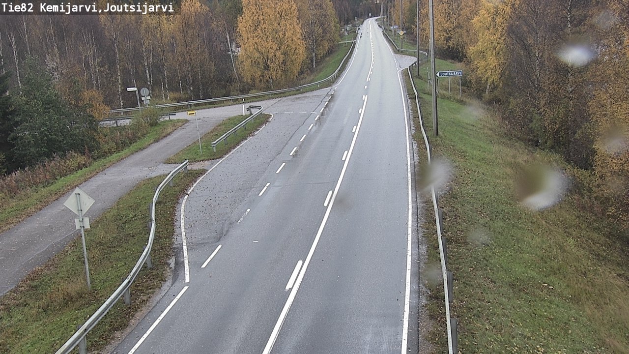 Weather Camera Image Road 82 Kemijärvi, Joutsijärvi, Kemijärvi, Lappi