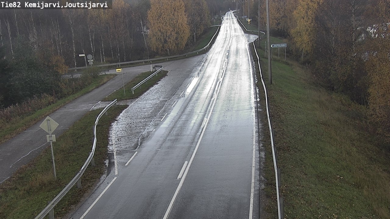 Weather Camera Image Road 82 Kemijärvi, Joutsijärvi, Kemijärvi, Lappi