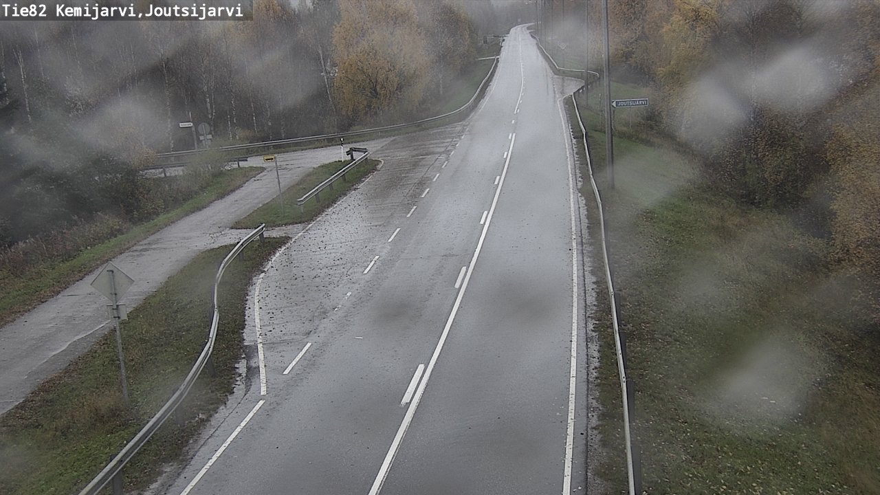 Weather Camera Image Road 82 Kemijärvi, Joutsijärvi, Kemijärvi, Lappi