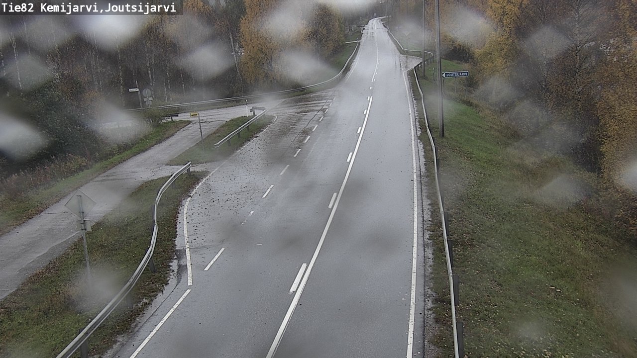 Weather Camera Image Road 82 Kemijärvi, Joutsijärvi, Kemijärvi, Lappi