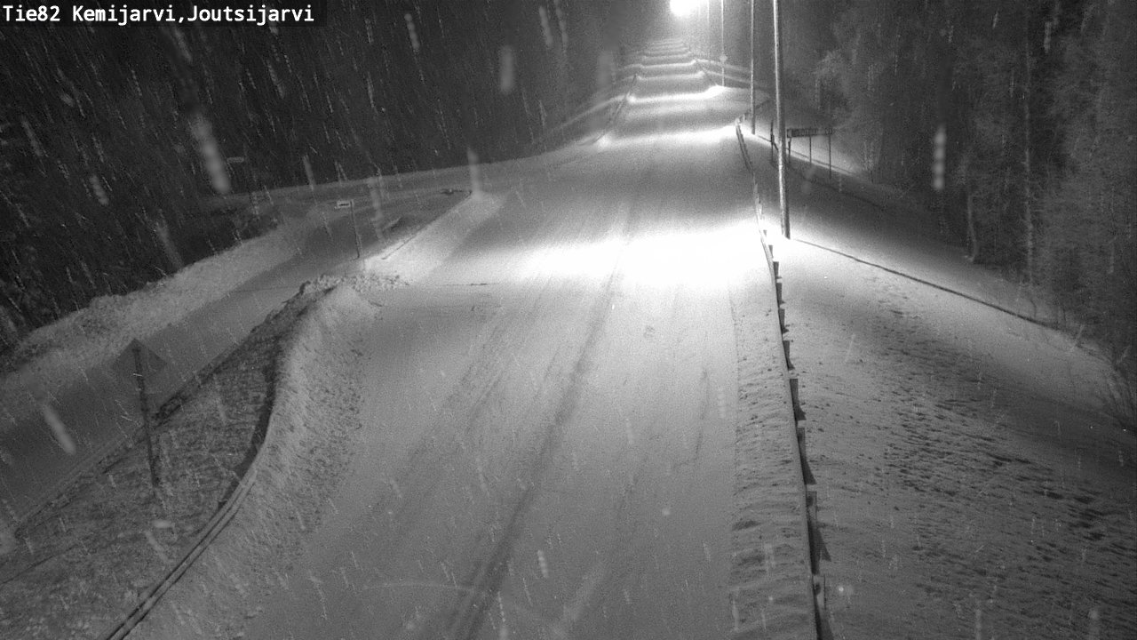Weather Camera Image Road 82 Kemijärvi, Joutsijärvi, Kemijärvi, Lappi