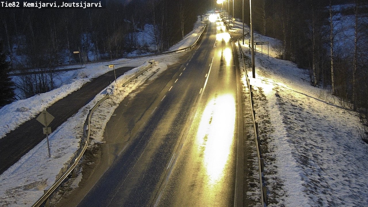 Weather Camera Image Väg 82 Kemijärvi, Joutsijärvi, Kemijärvi, Lappi