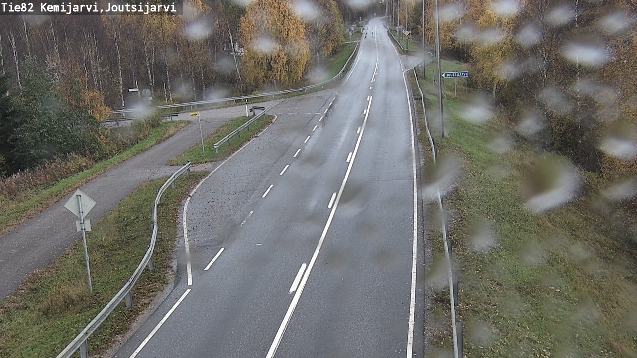 Weather Camera Image Road 82 Kemijärvi, Joutsijärvi, Kemijärvi, Lappi