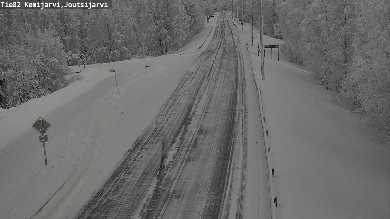 Kelikamerat Kuva Tie 82 Kemijärvi, Joutsijärvi, Kemijärvi, Lappi
