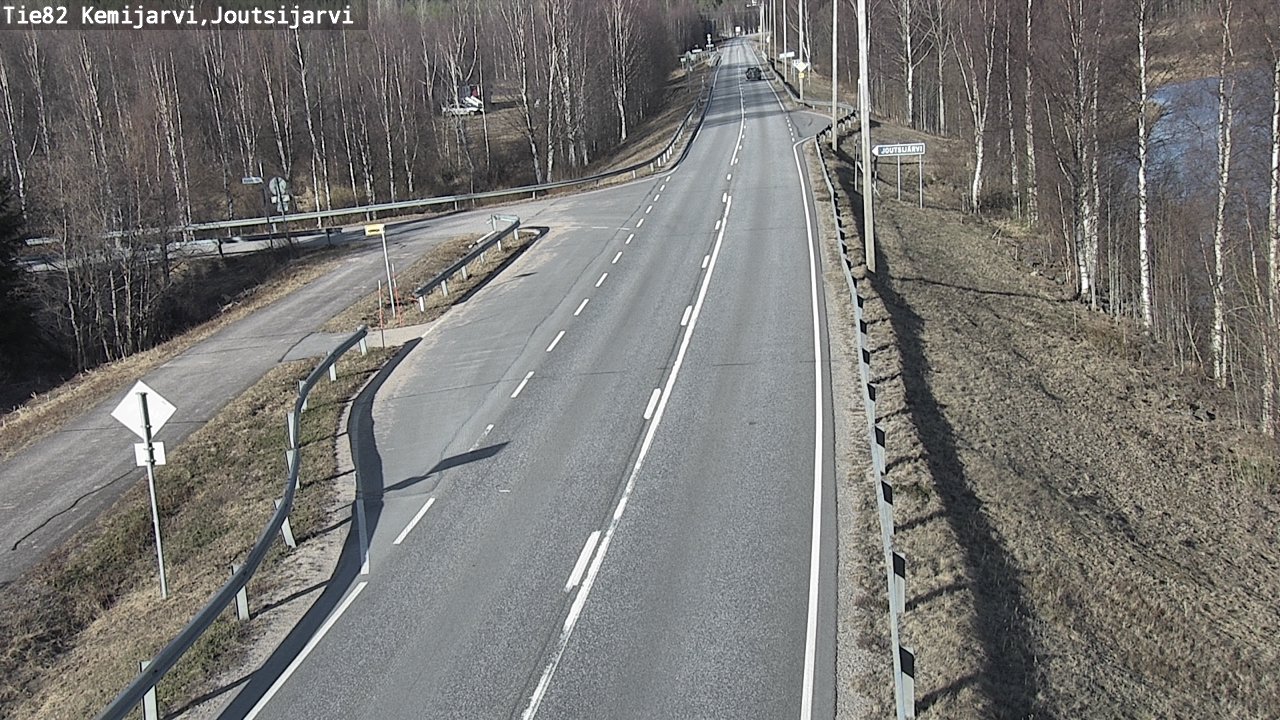 Weather Camera Image Väg 82 Kemijärvi, Joutsijärvi, Kemijärvi, Lappi