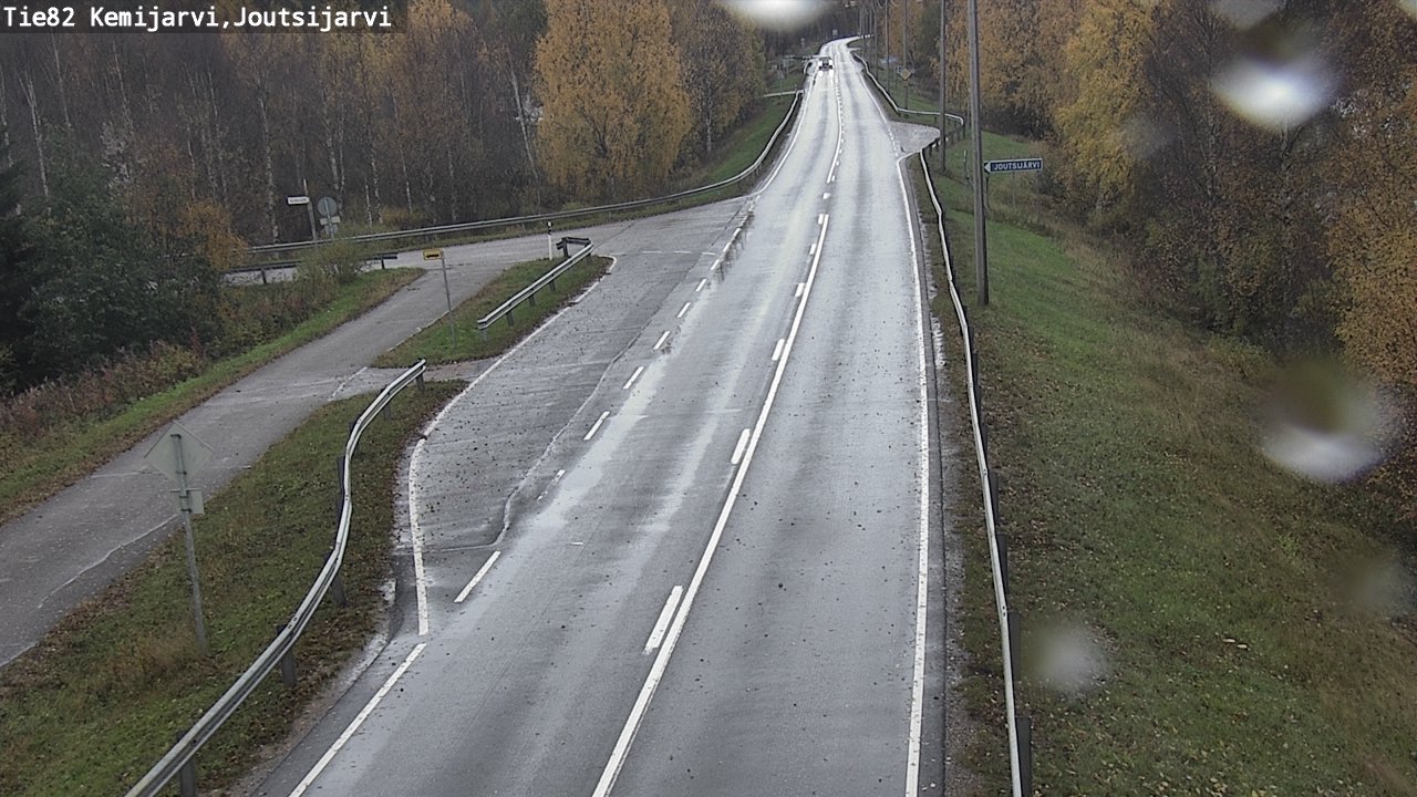 Weather Camera Image Road 82 Kemijärvi, Joutsijärvi, Kemijärvi, Lappi