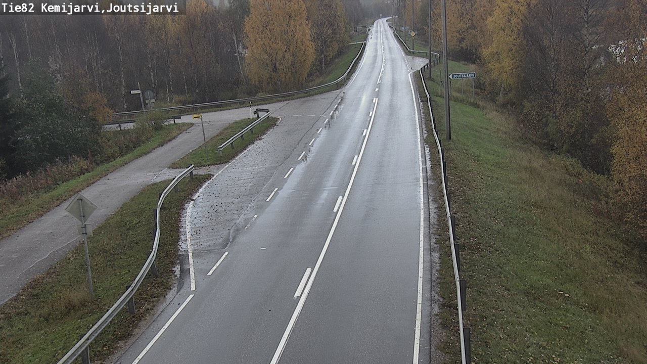 Weather Camera Image Road 82 Kemijärvi, Joutsijärvi, Kemijärvi, Lappi