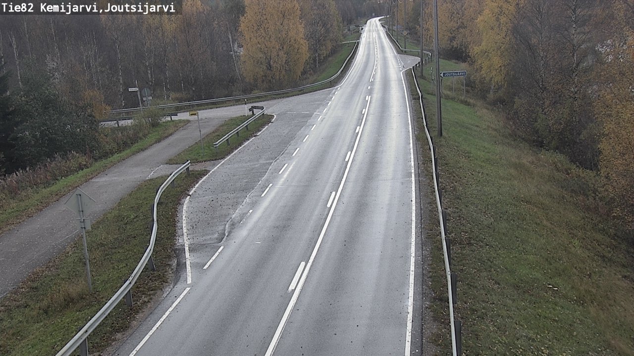 Weather Camera Image Road 82 Kemijärvi, Joutsijärvi, Kemijärvi, Lappi
