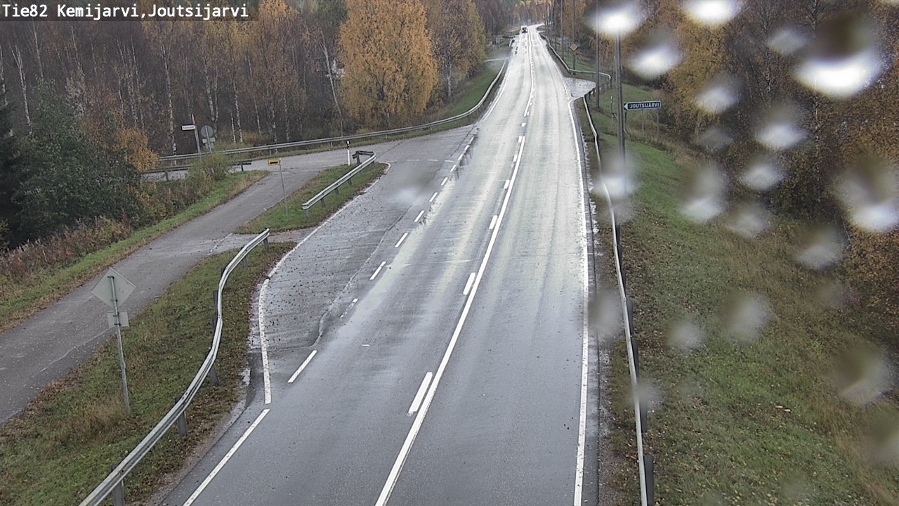 Weather Camera Image Road 82 Kemijärvi, Joutsijärvi, Kemijärvi, Lappi