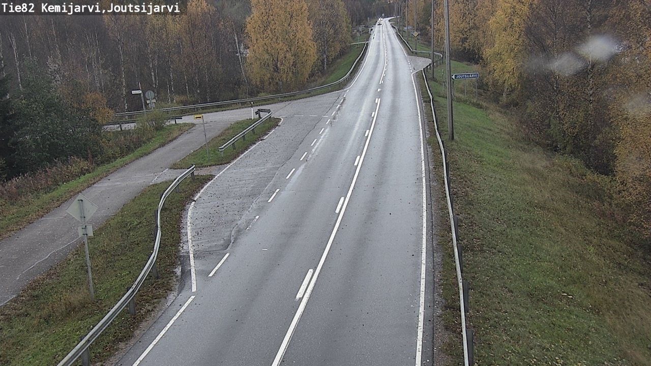 Weather Camera Image Road 82 Kemijärvi, Joutsijärvi, Kemijärvi, Lappi