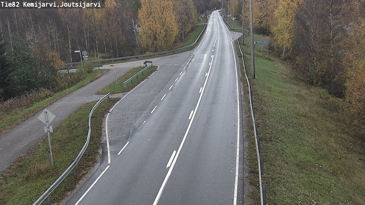Weather Camera Image Road 82 Kemijärvi, Joutsijärvi, Kemijärvi, Lappi