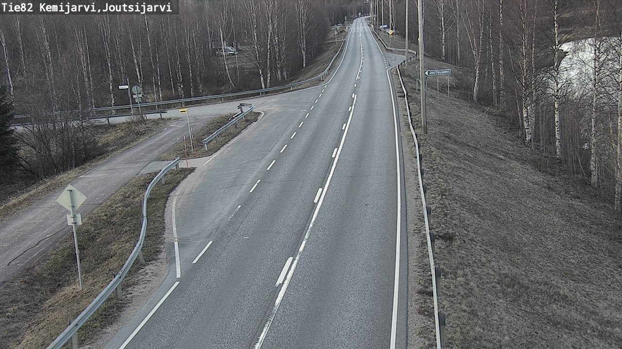Weather Camera Image Väg 82 Kemijärvi, Joutsijärvi, Kemijärvi, Lappi