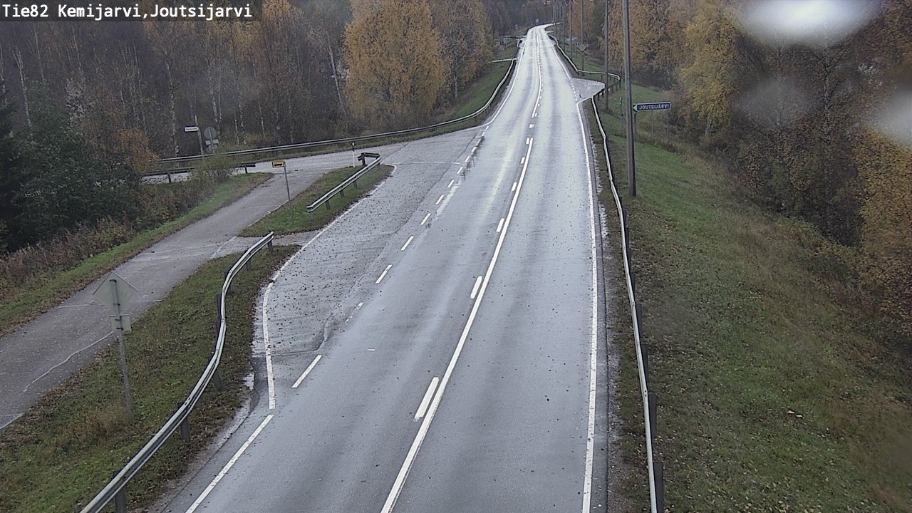 Weather Camera Image Väg 82 Kemijärvi, Joutsijärvi, Kemijärvi, Lappi