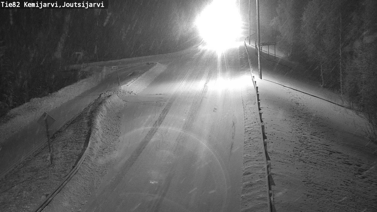 Weather Camera Image Road 82 Kemijärvi, Joutsijärvi, Kemijärvi, Lappi