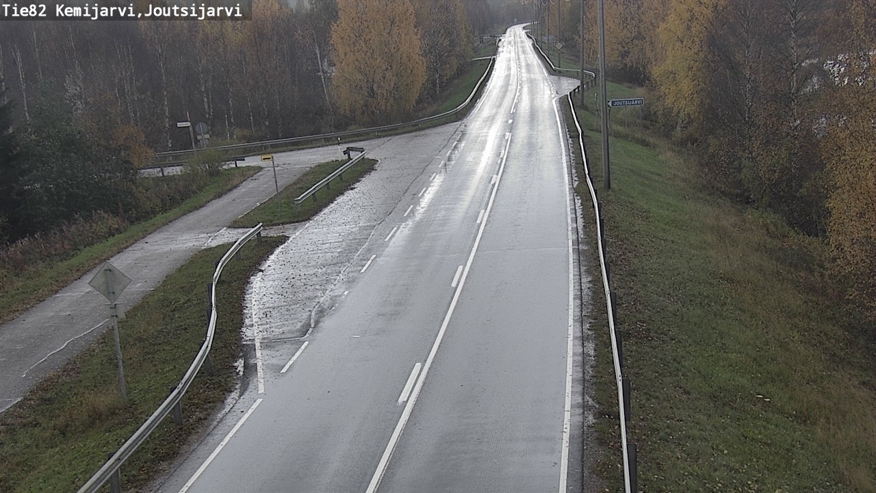 Weather Camera Image Road 82 Kemijärvi, Joutsijärvi, Kemijärvi, Lappi