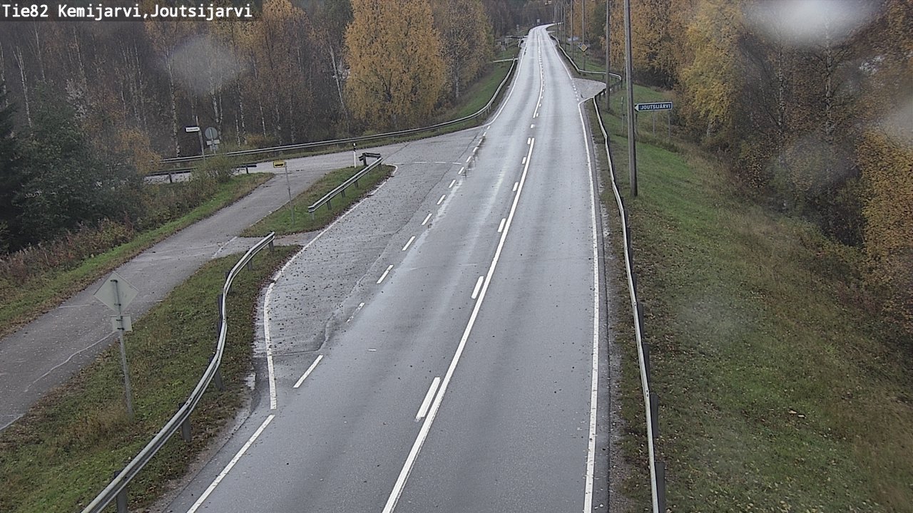 Weather Camera Image Väg 82 Kemijärvi, Joutsijärvi, Kemijärvi, Lappi