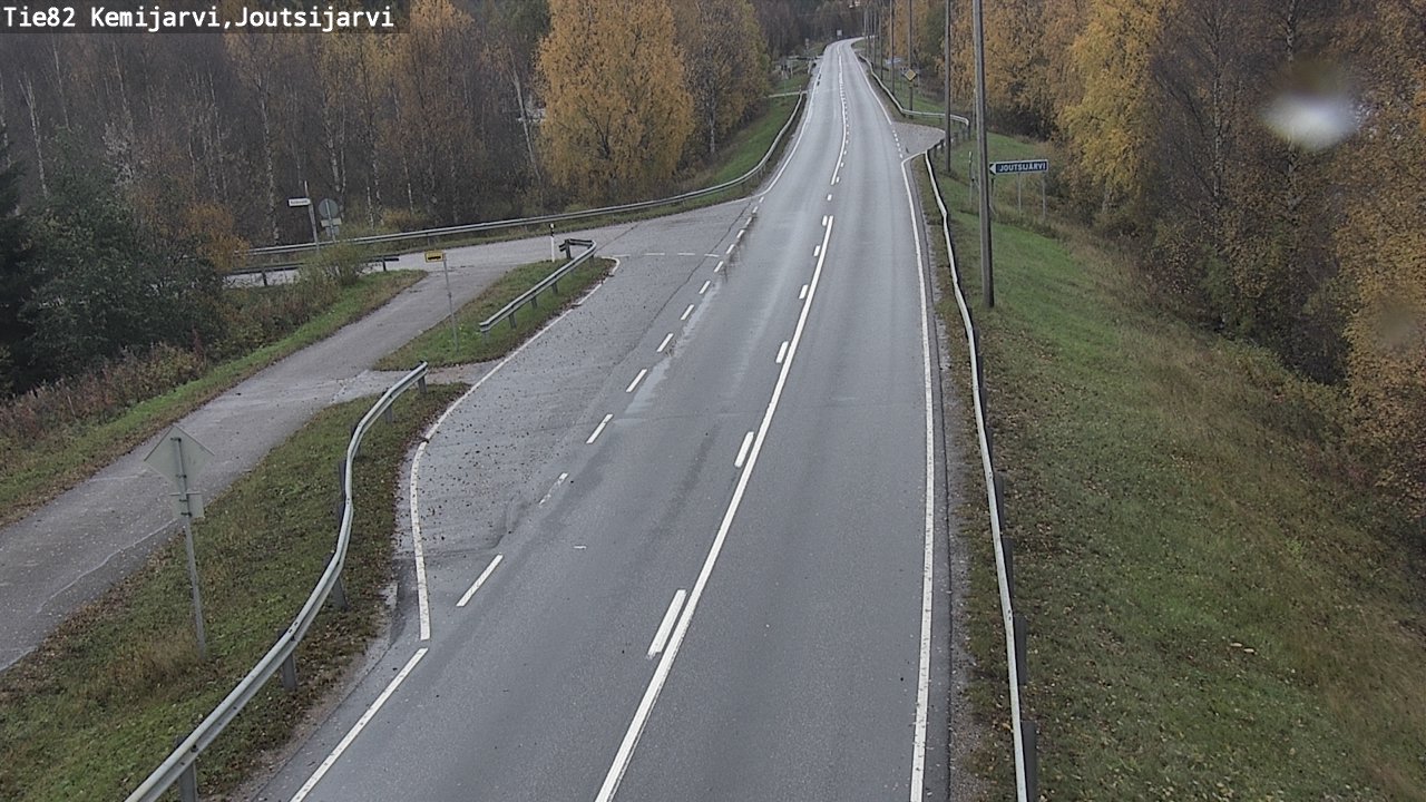 Weather Camera Image Road 82 Kemijärvi, Joutsijärvi, Kemijärvi, Lappi