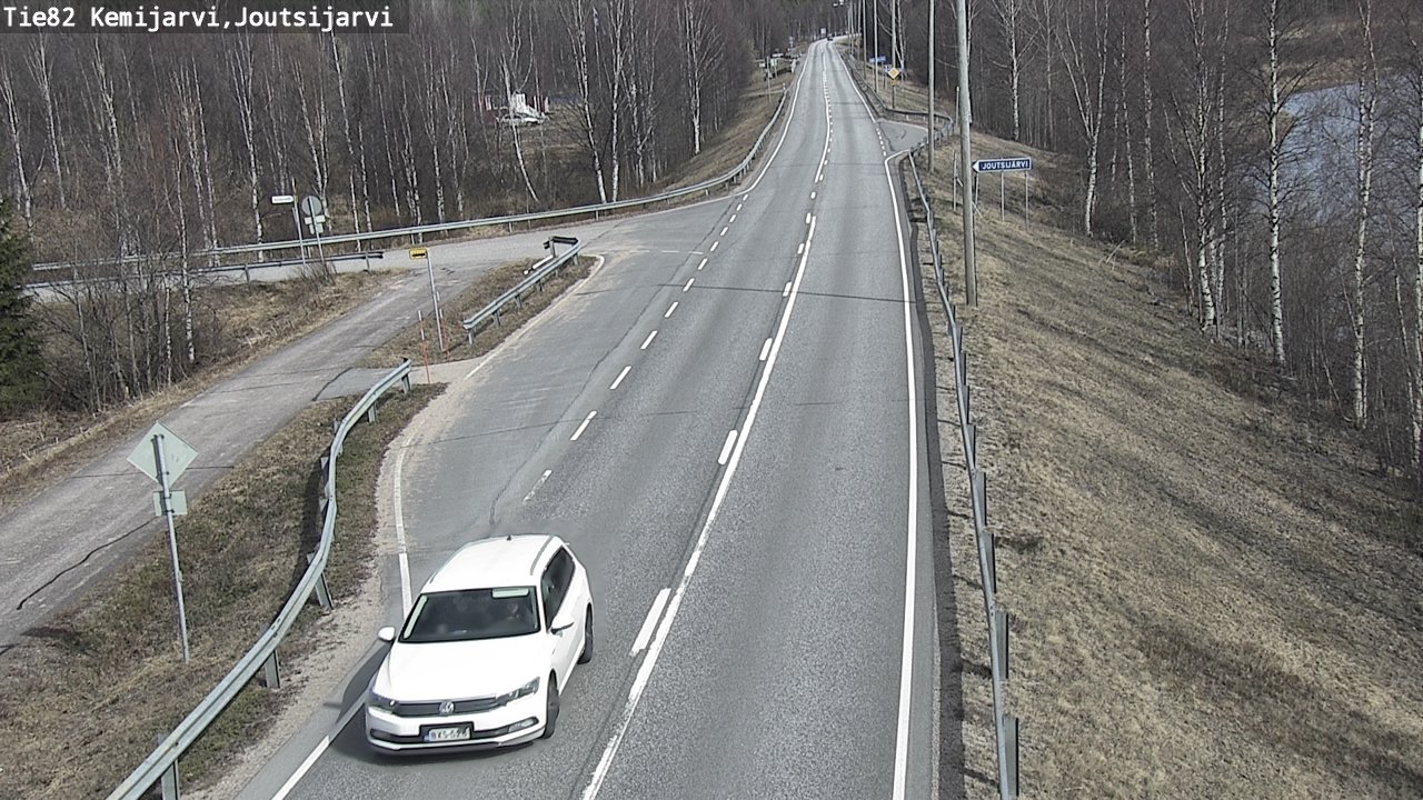 Weather Camera Image Väg 82 Kemijärvi, Joutsijärvi, Kemijärvi, Lappi