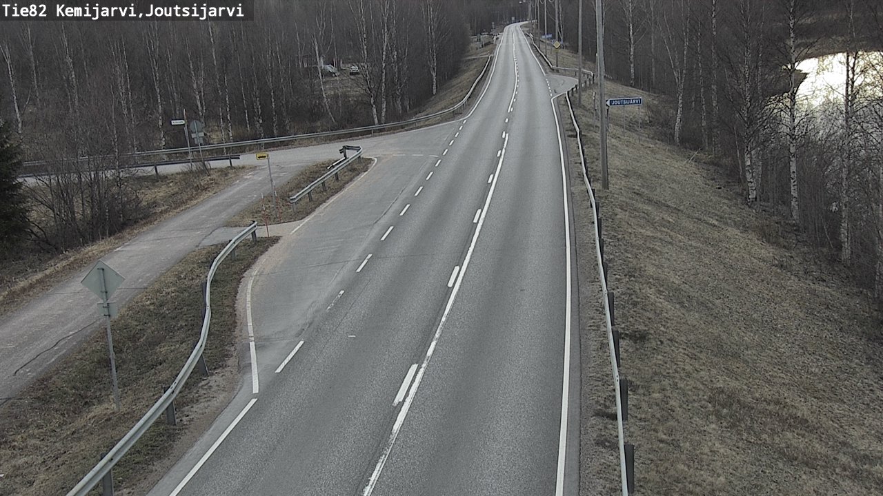 Weather Camera Image Väg 82 Kemijärvi, Joutsijärvi, Kemijärvi, Lappi
