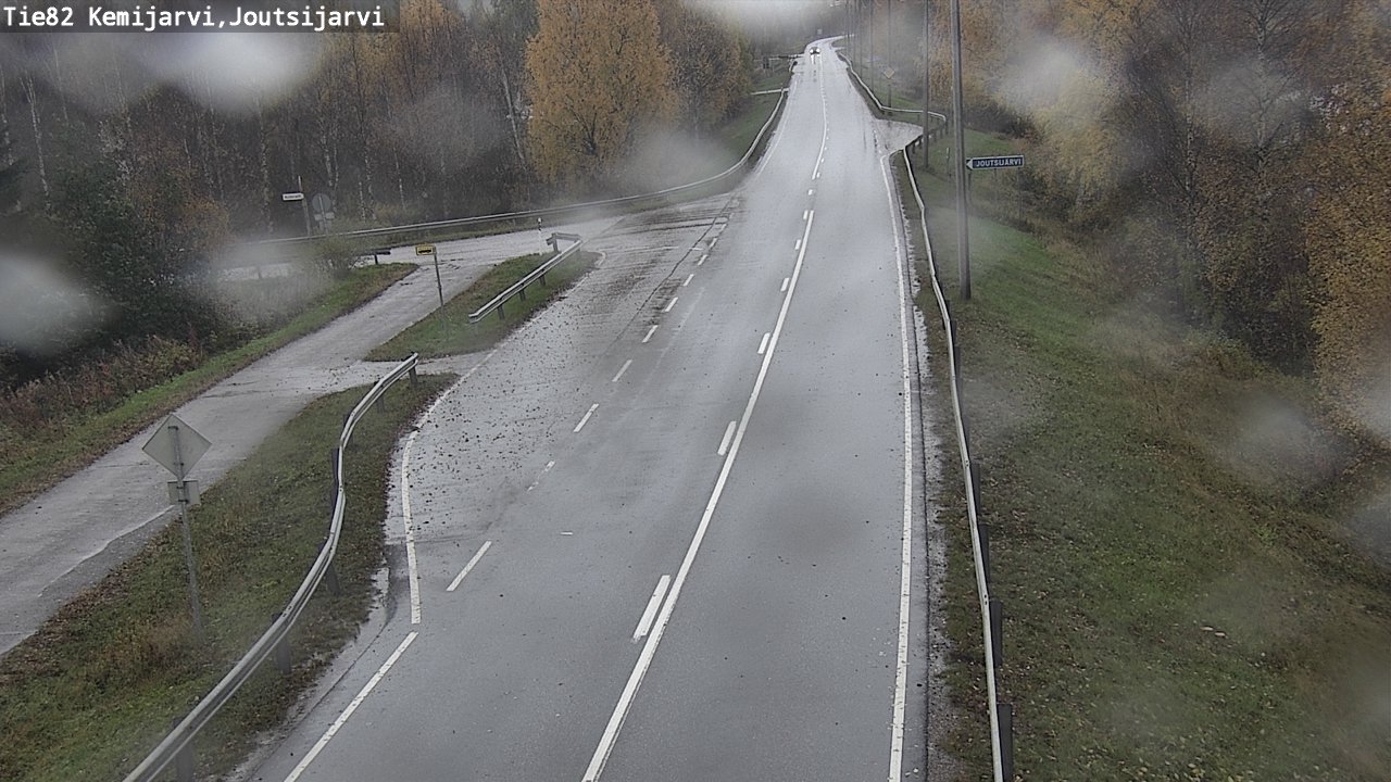 Weather Camera Image Road 82 Kemijärvi, Joutsijärvi, Kemijärvi, Lappi