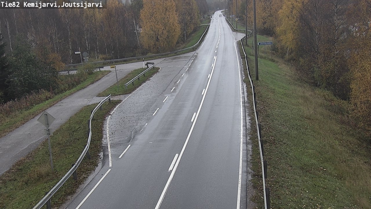 Weather Camera Image Road 82 Kemijärvi, Joutsijärvi, Kemijärvi, Lappi
