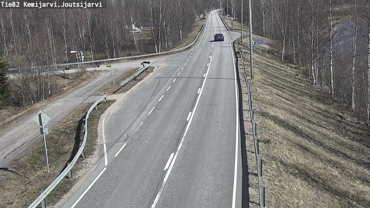 Weather Camera Image Väg 82 Kemijärvi, Joutsijärvi, Kemijärvi, Lappi