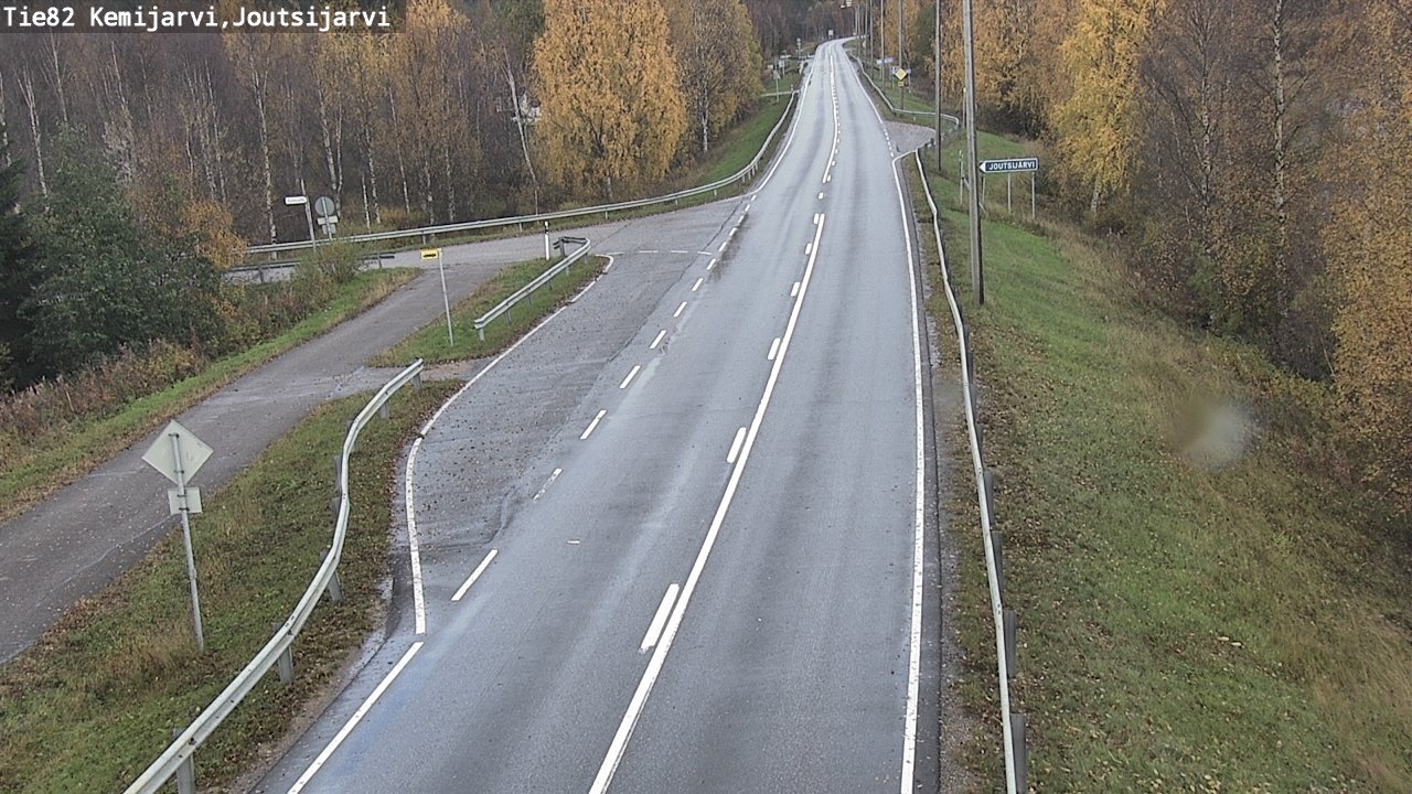 Weather Camera Image Road 82 Kemijärvi, Joutsijärvi, Kemijärvi, Lappi