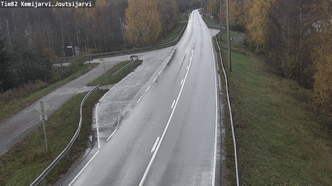 Weather Camera Image Road 82 Kemijärvi, Joutsijärvi, Kemijärvi, Lappi