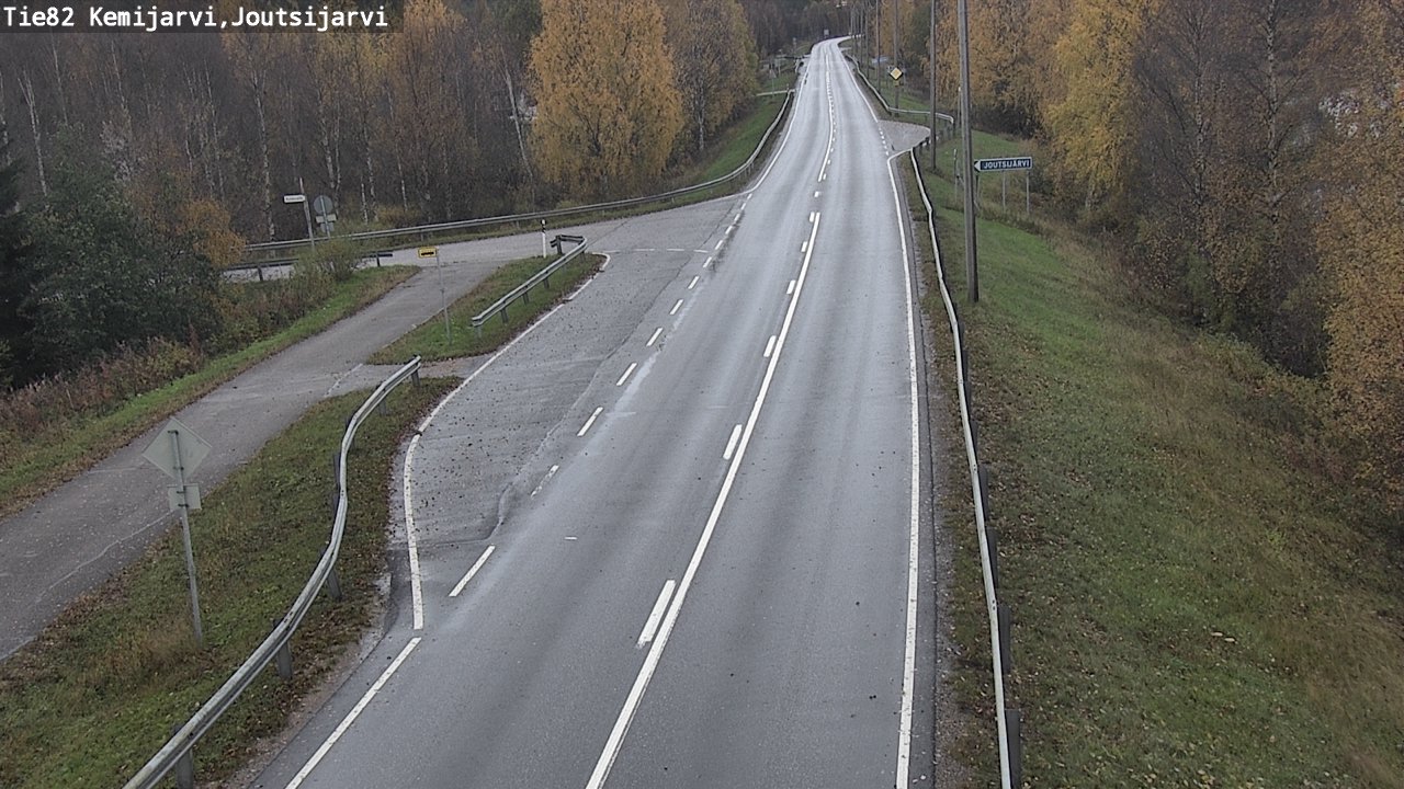 Weather Camera Image Road 82 Kemijärvi, Joutsijärvi, Kemijärvi, Lappi