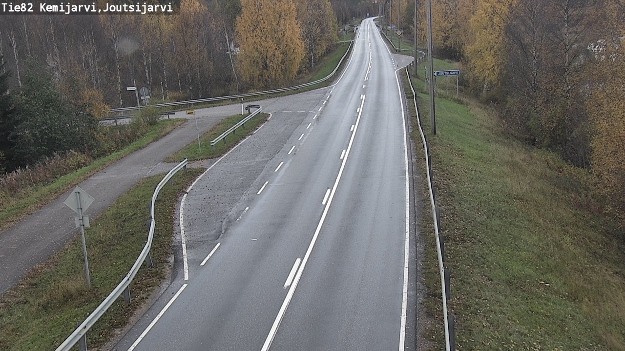 Weather Camera Image Road 82 Kemijärvi, Joutsijärvi, Kemijärvi, Lappi