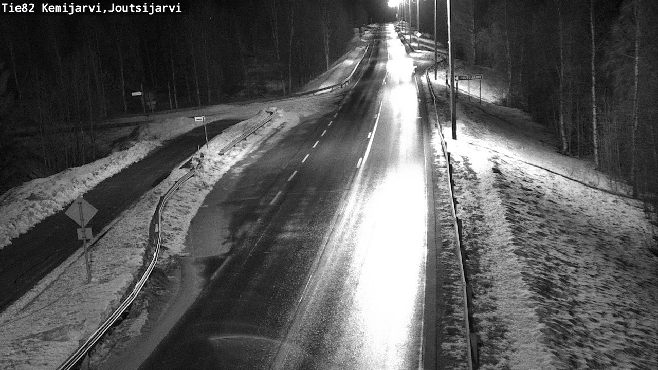 Weather Camera Image Road 82 Kemijärvi, Joutsijärvi, Kemijärvi, Lappi