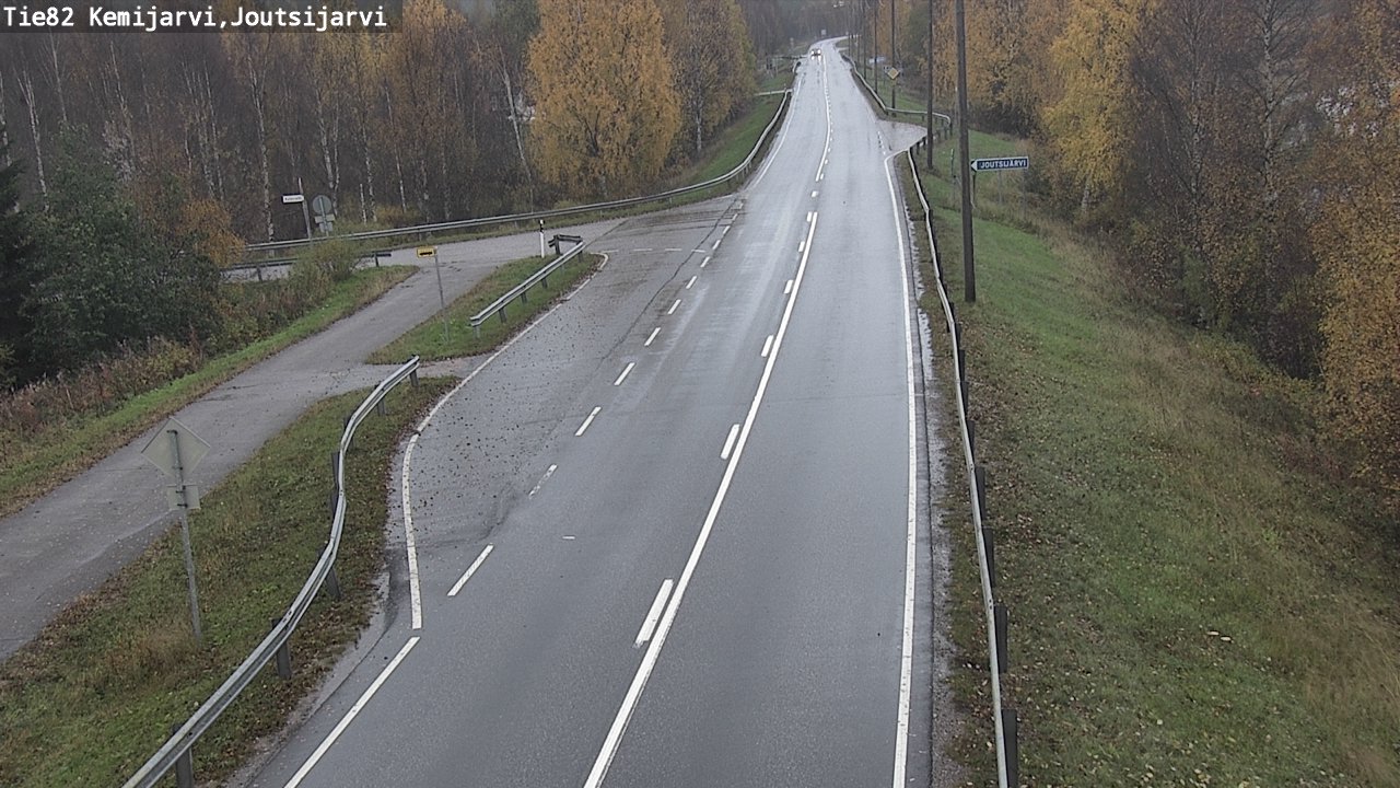 Weather Camera Image Road 82 Kemijärvi, Joutsijärvi, Kemijärvi, Lappi