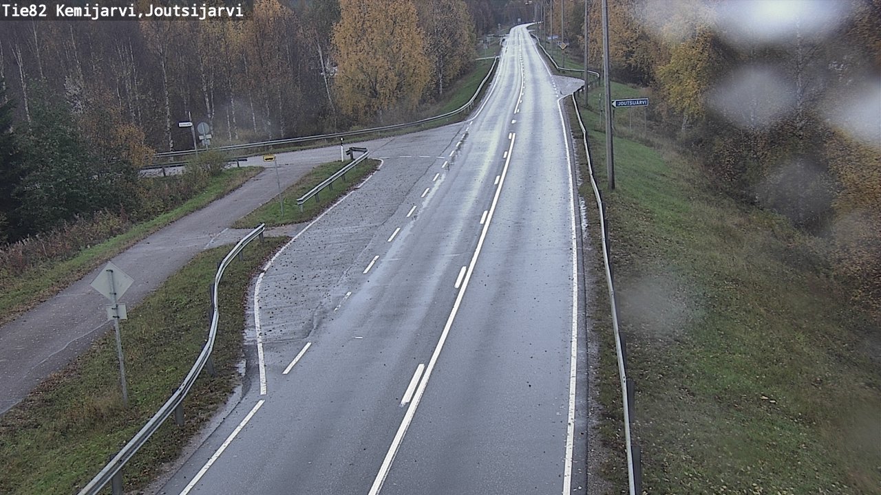 Weather Camera Image Väg 82 Kemijärvi, Joutsijärvi, Kemijärvi, Lappi