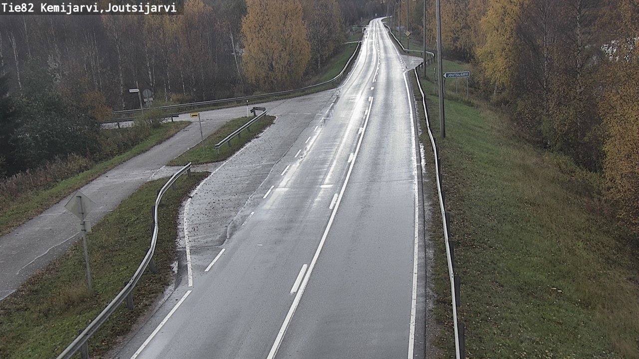 Weather Camera Image Road 82 Kemijärvi, Joutsijärvi, Kemijärvi, Lappi