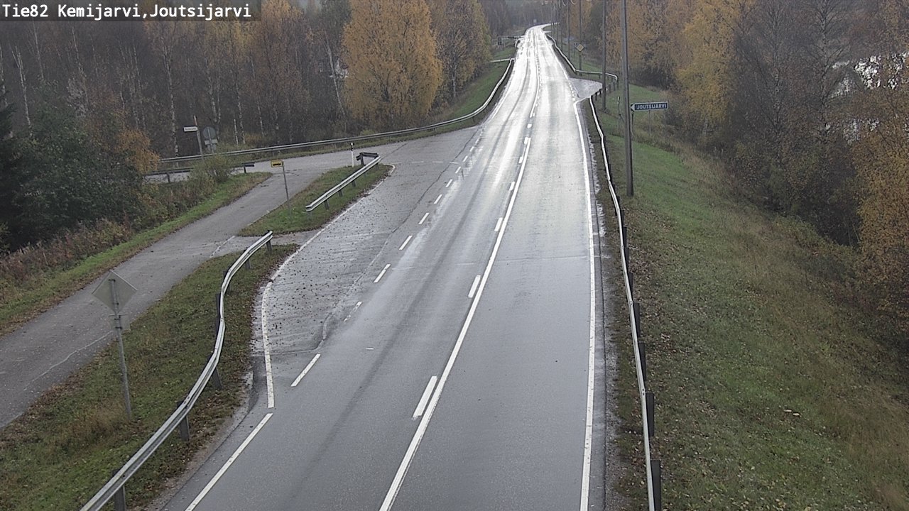 Weather Camera Image Road 82 Kemijärvi, Joutsijärvi, Kemijärvi, Lappi