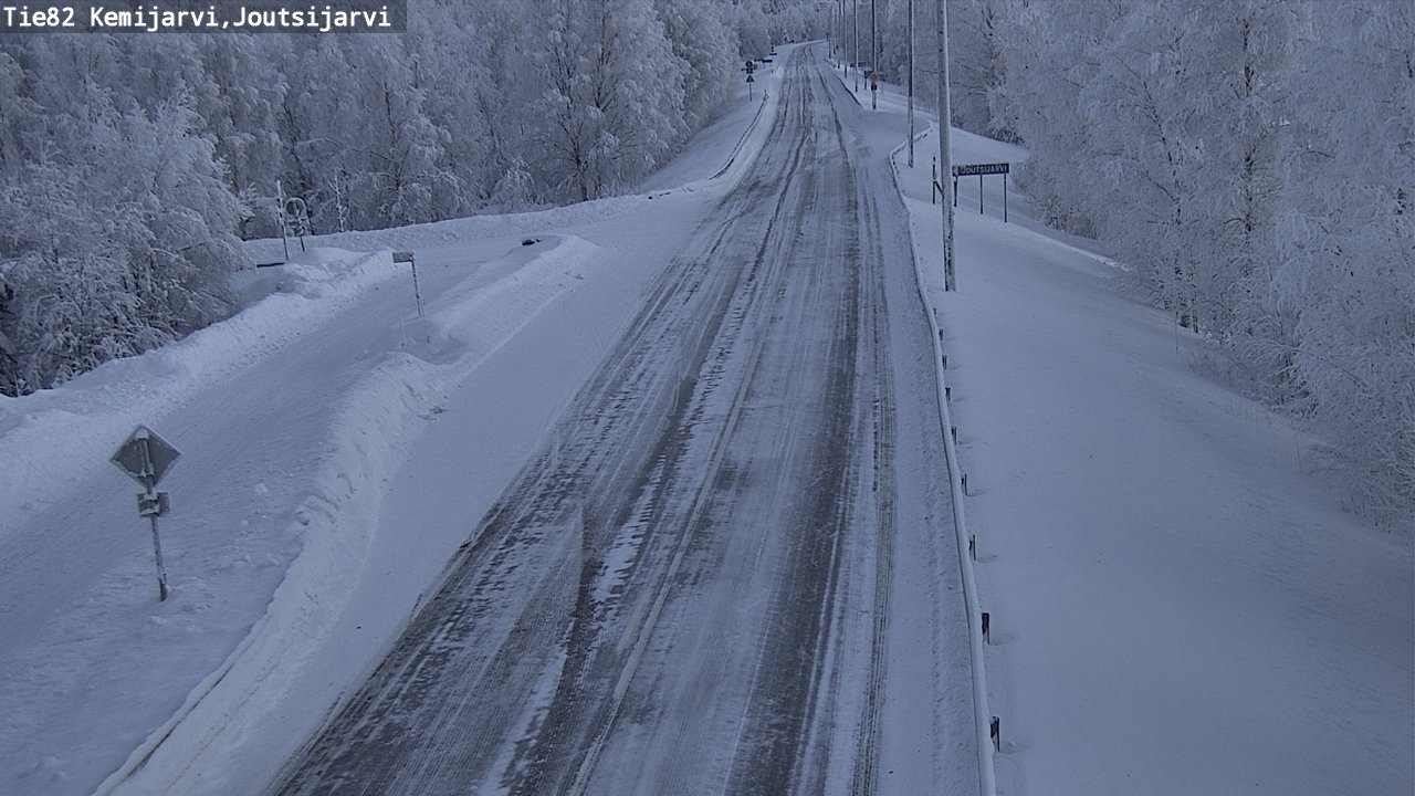 Kelikamerat Kuva Tie 82 Kemijärvi, Joutsijärvi, Kemijärvi, Lappi